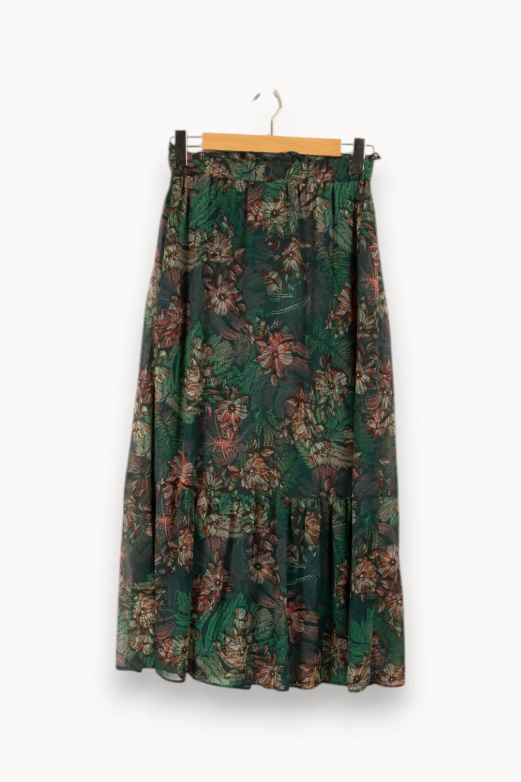 Flash Sale One Step Jupe longue e à motifs - Taille M/38 Vert