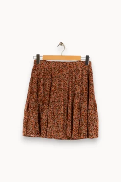Hot Grace & Mila Jupe à motifs - Taille M/38 Marron