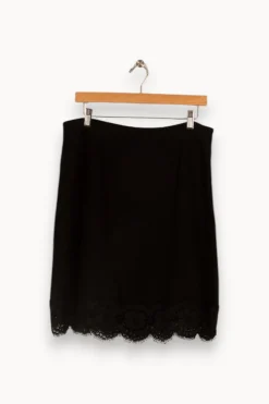 Flash Sale Gerard Darel Jupe e avec dentelle - Taille XXL/44 Noir
