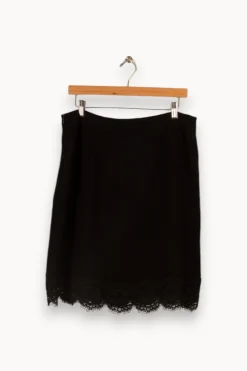 Flash Sale Gerard Darel Jupe e avec dentelle - Taille XXL/44 Noir