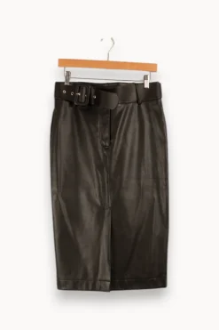 Flash Sale Caroll Jupe e effet cuir - Taille S/36 Noir