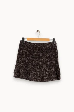 Hot Comptoir des Cotonniers Jupe e et grise à motifs - Taille S/36 Noir