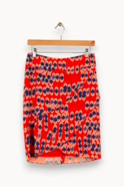 Hot One Step Jupe à motifs - Taille M/38 Rouge