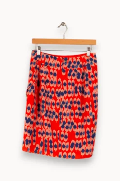 Hot One Step Jupe à motifs - Taille M/38 Rouge