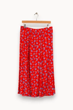 Flash Sale I.Code Jupe à motifs - Taille XL/42 Rouge