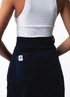 Flash Sale Côtelé Paris Jupe trapeze denim - XS/34 Bleu