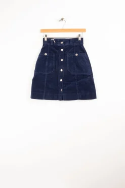 Best Côtelé Paris Jupe trapeze denim - XXS/32 Bleu