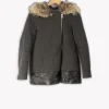 Shop Sandro Manteau - 38 Gris