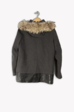 Shop Sandro Manteau - 38 Gris