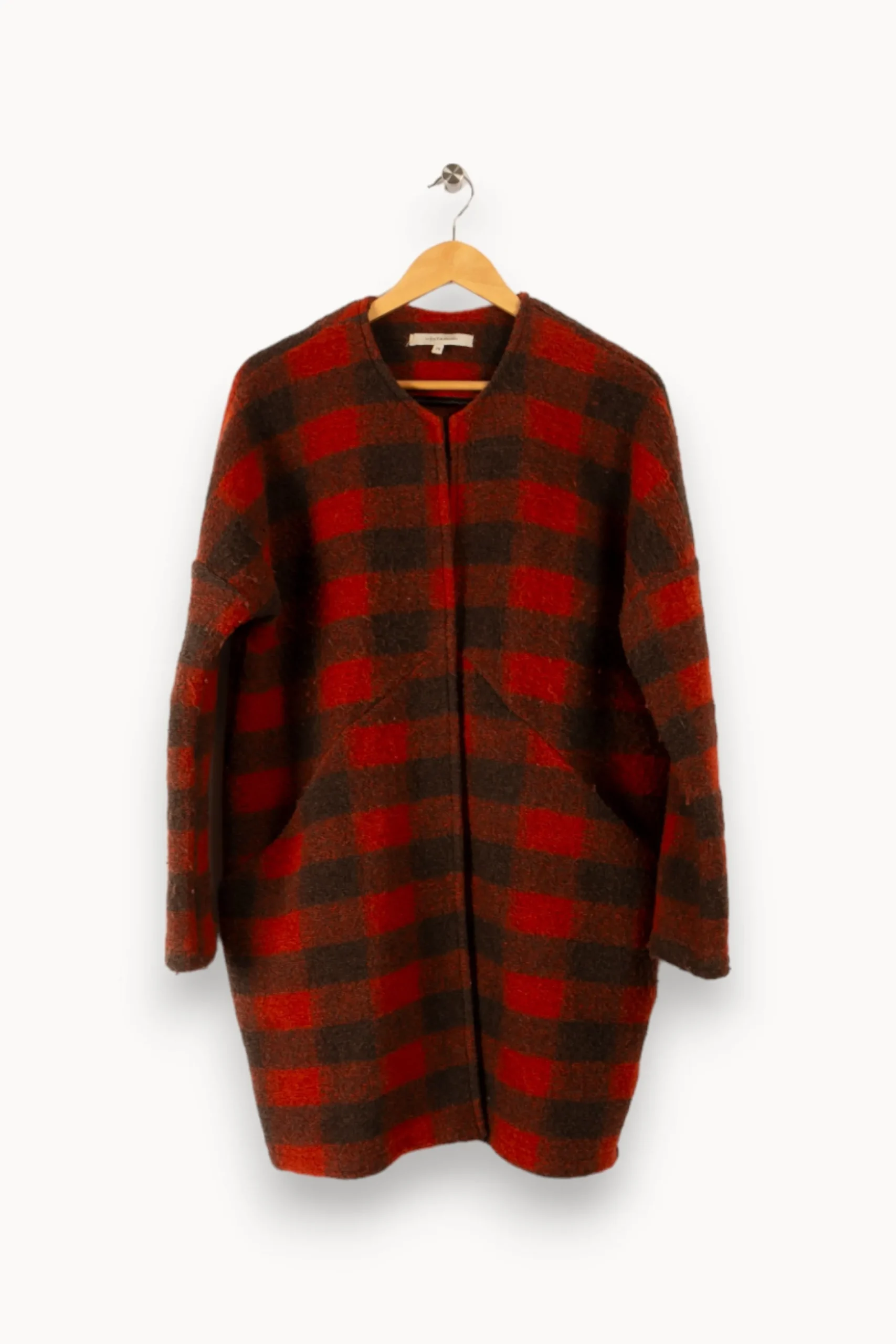 Best Sale La Fée Maraboutée Manteau à carreaux bicolores - M/38 Multicolore
