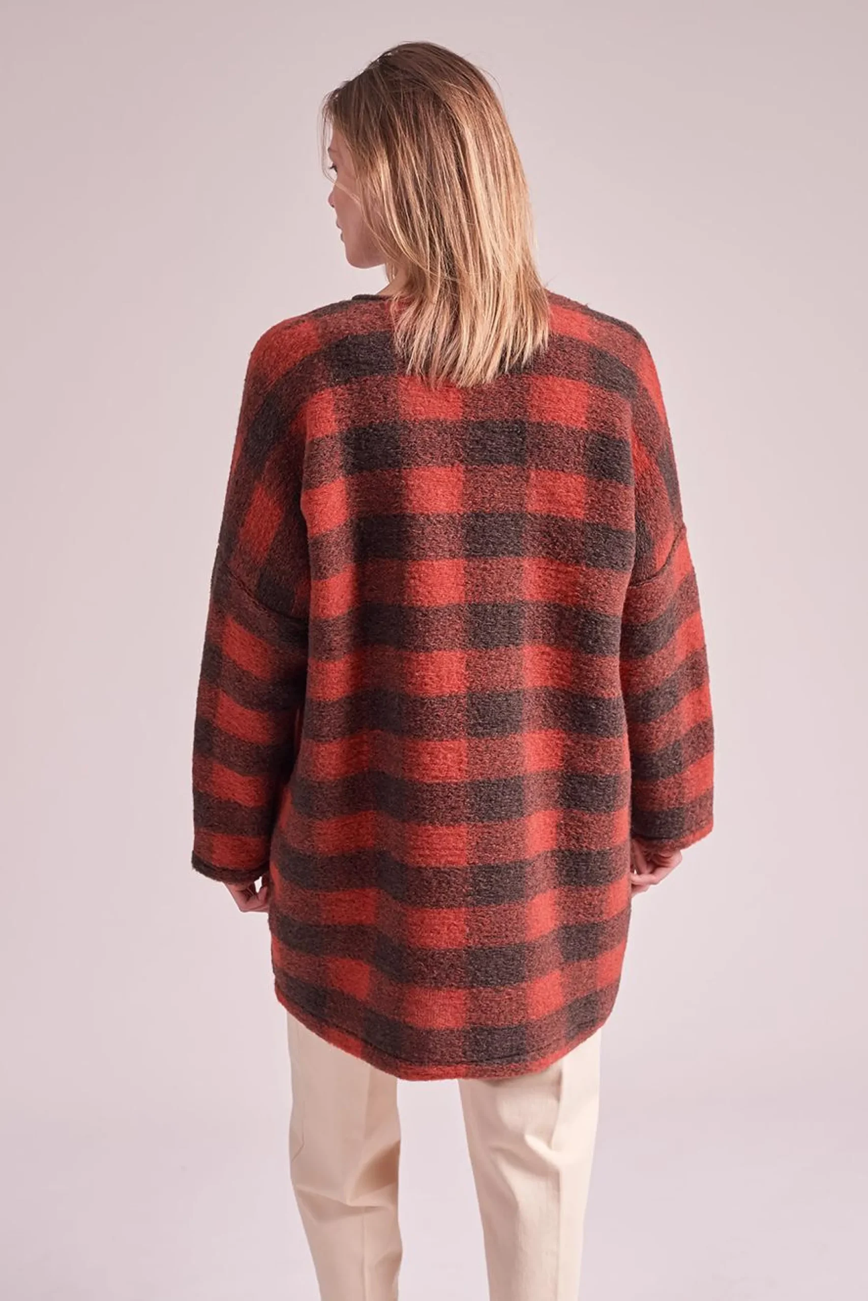 Best Sale La Fée Maraboutée Manteau à carreaux bicolores - M/38 Multicolore