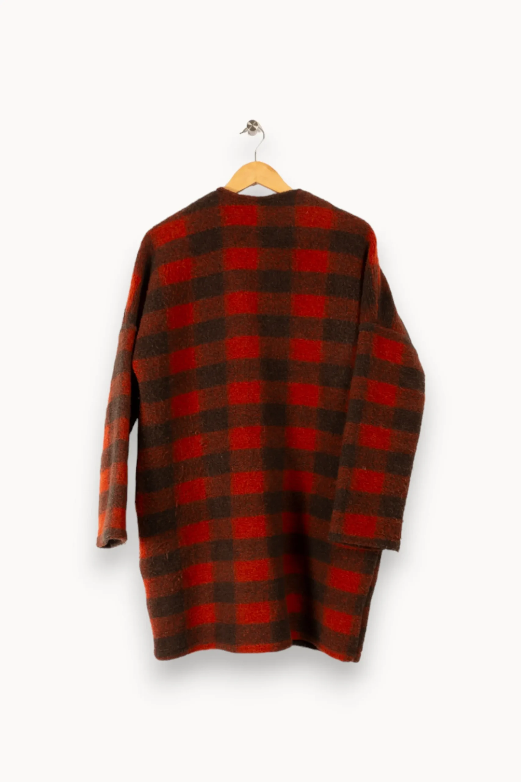 Best Sale La Fée Maraboutée Manteau à carreaux bicolores - M/38 Multicolore