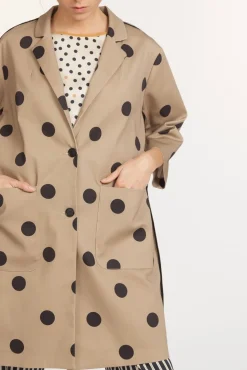Online La Fée Maraboutée Manteau à pois - L/40 Marron