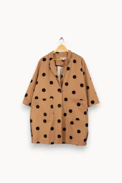 Online La Fée Maraboutée Manteau à pois - L/40 Marron