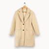 Best Maison 123 Manteau en laine - Taille S/36 Beige