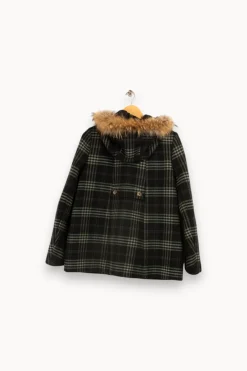 Store Maje Manteau laine - S/36 Vert