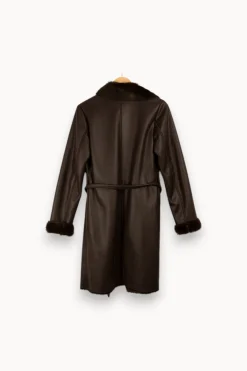 Flash Sale Caroll Manteau à fourrure - Taille S/36 Marron