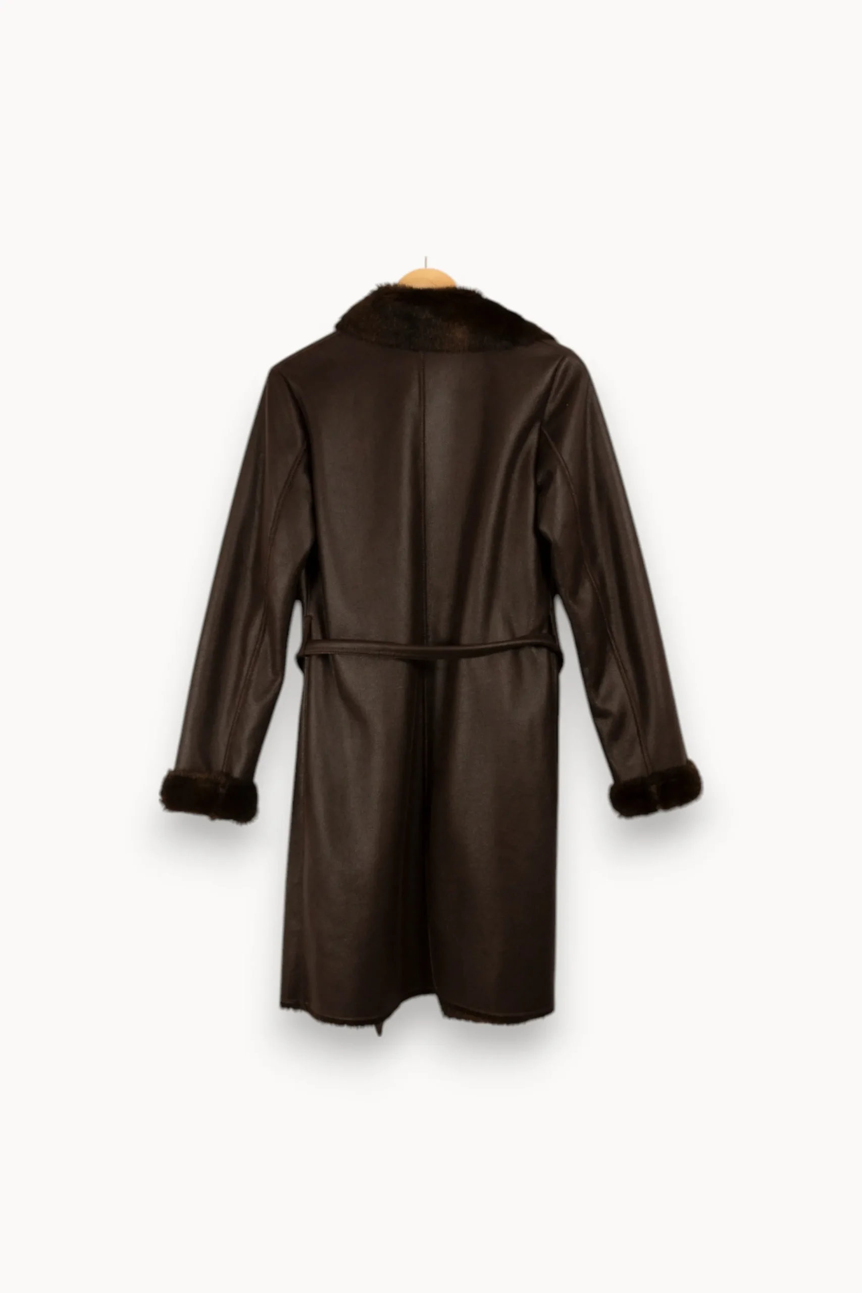 Flash Sale Caroll Manteau à fourrure - Taille S/36 Marron