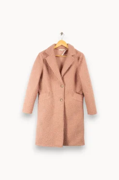 Fashion La Fée Maraboutée Manteau épais - M/38 Rose