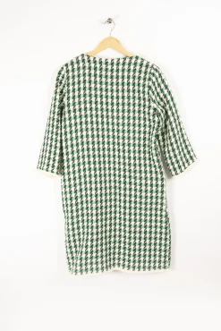 Shop La Fée Maraboutée Manteau pieds de coq - L/40 Vert