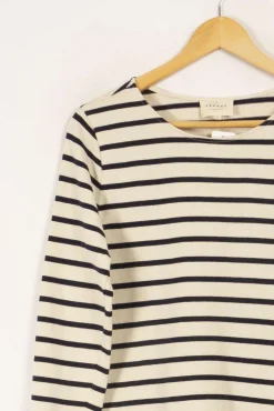 Online Sézane Marinière beige et e - Taille S/36 Bleu