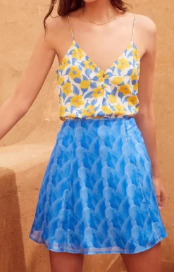 Best Sale Soi Paris Mini Jupe Aguas Calientes - 42 Bleu