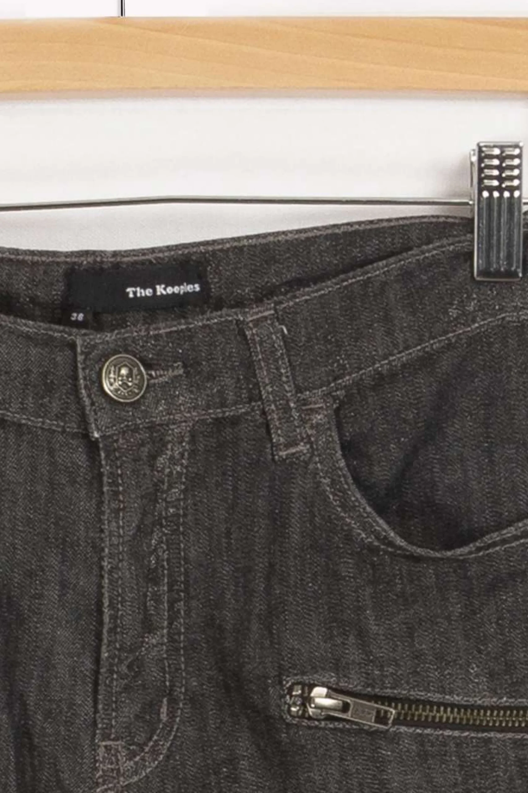 Best The Kooples Mini jupe jean e - S/36 Noir
