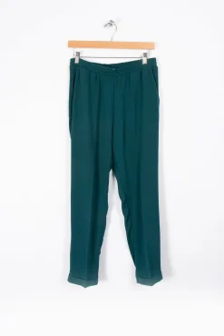 Discount La Fée Maraboutée Pantalon à pinces élégant - M/38 Vert