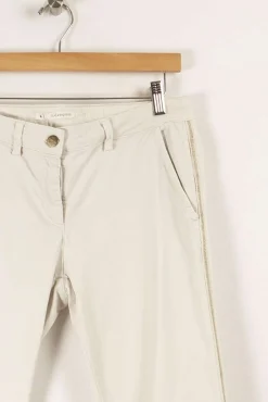 Discount Sud express Pantalon - Taille M/38 Blanc