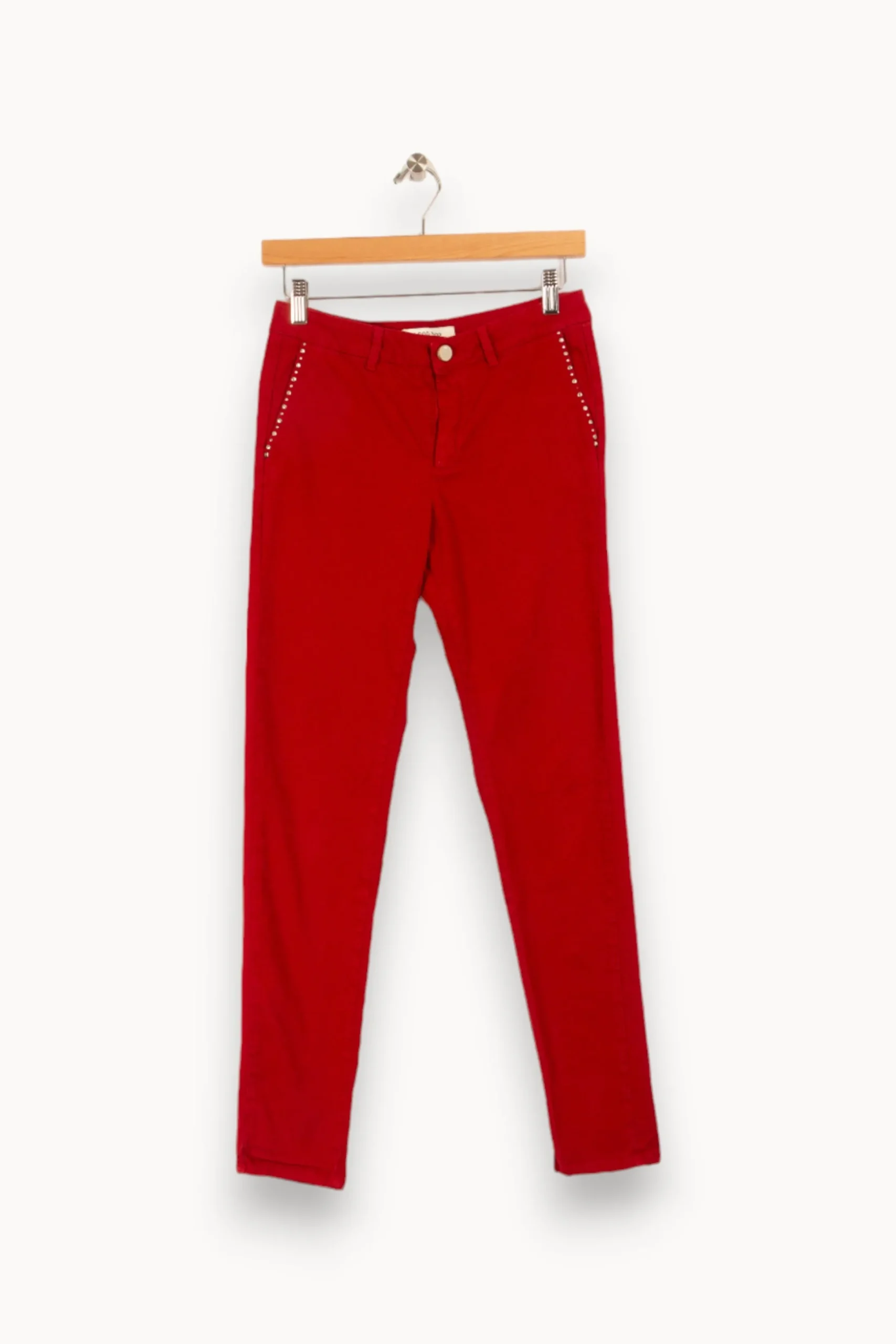 Store I.Code Pantalon - Taille S/36 Rouge
