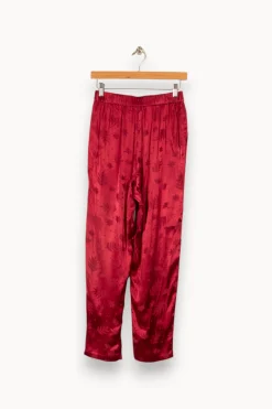 New Des petits hauts Pantalon - Taille S/36 Bordeaux