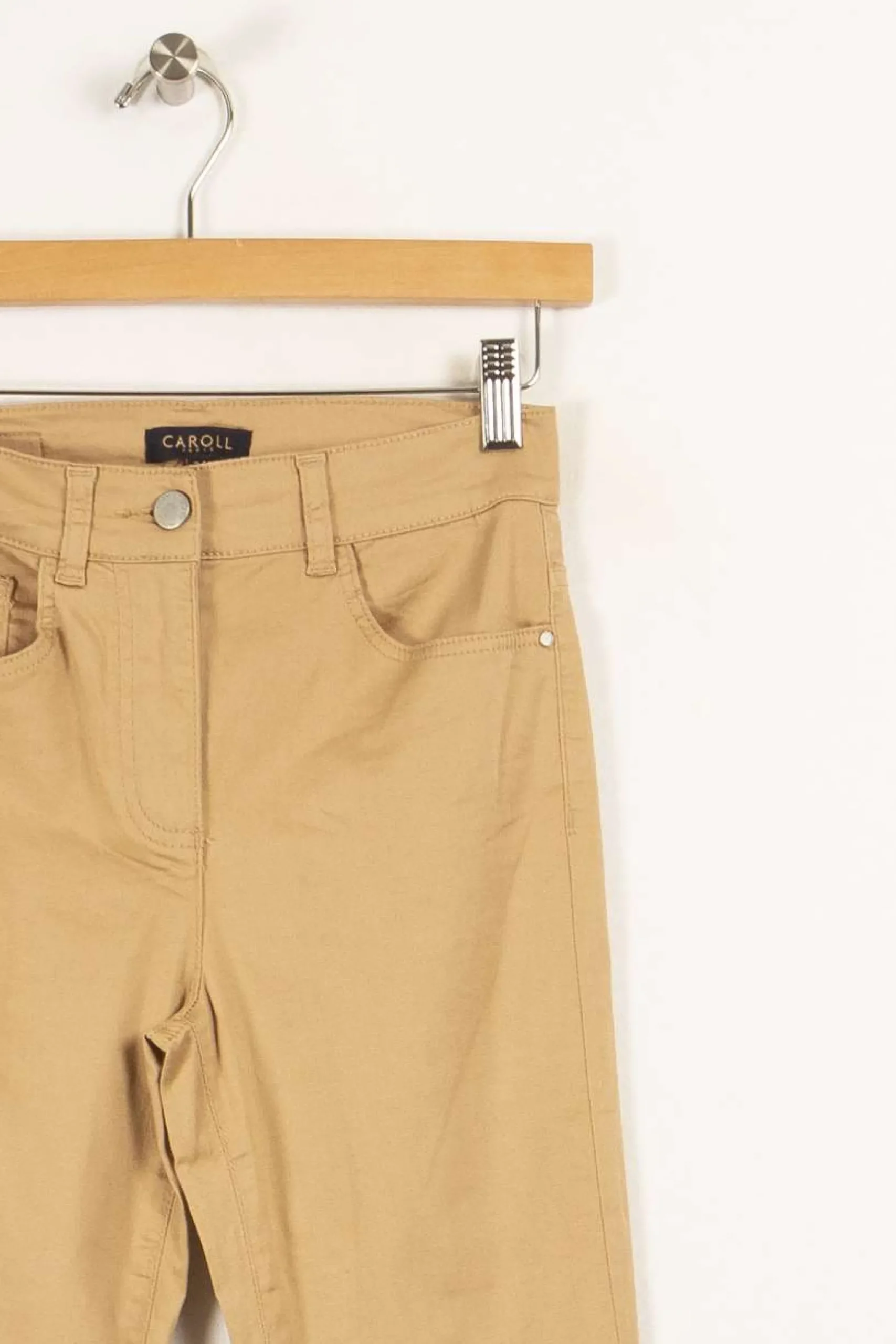 Outlet Caroll Pantalon - Taille XS/34 Beige