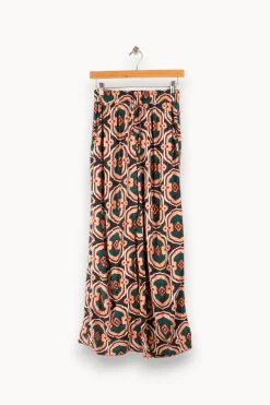 Store La Fée Maraboutée Pantalon ample imprimé - S/36 Rose