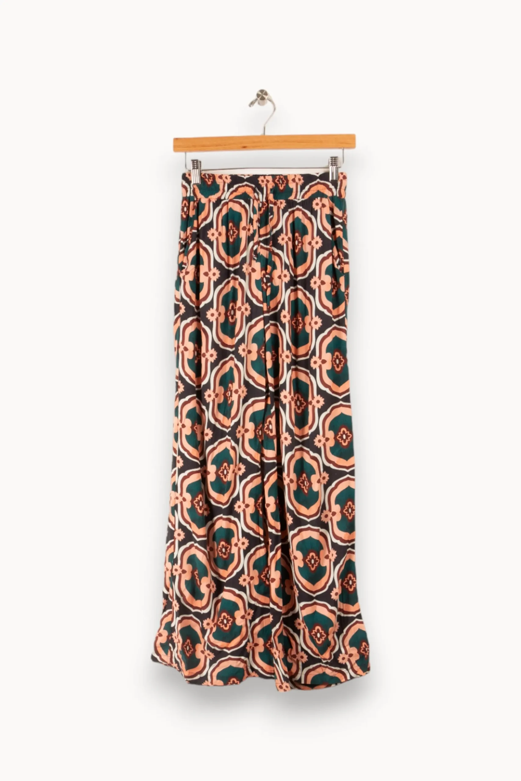Store La Fée Maraboutée Pantalon ample imprimé - S/36 Rose
