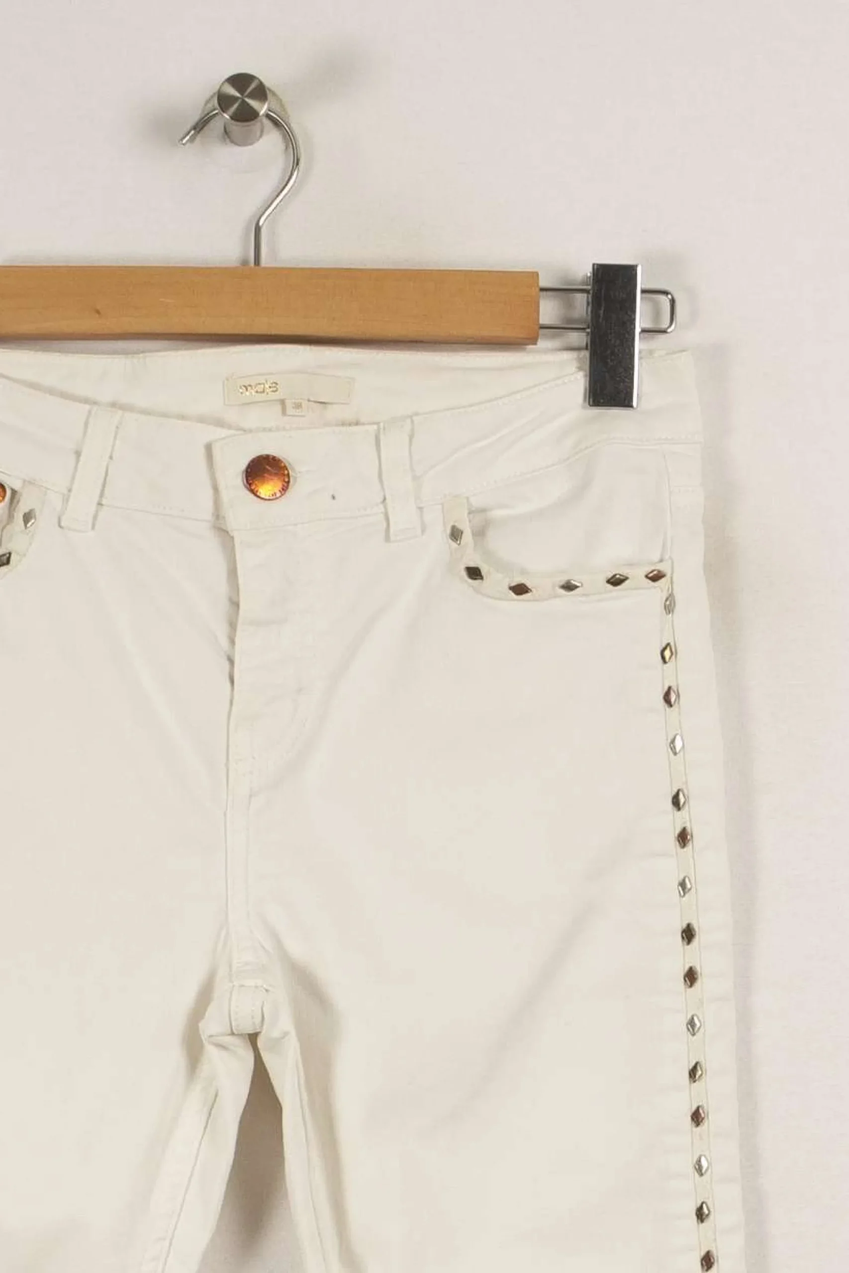 New Maje Pantalon - Taille M/38 Blanc