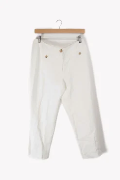 Discount ZAPA Pantalon tissé - L/40 Blanc
