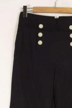 Sale Caroll Pantalon à boutons - Taille M/38 Bleu