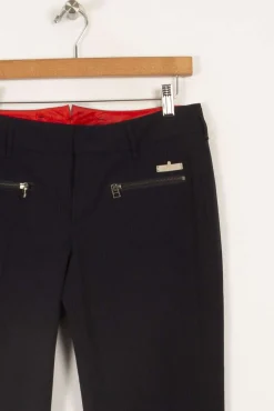 Best One Step Pantalon à rayures - Taille L/40 Bleu