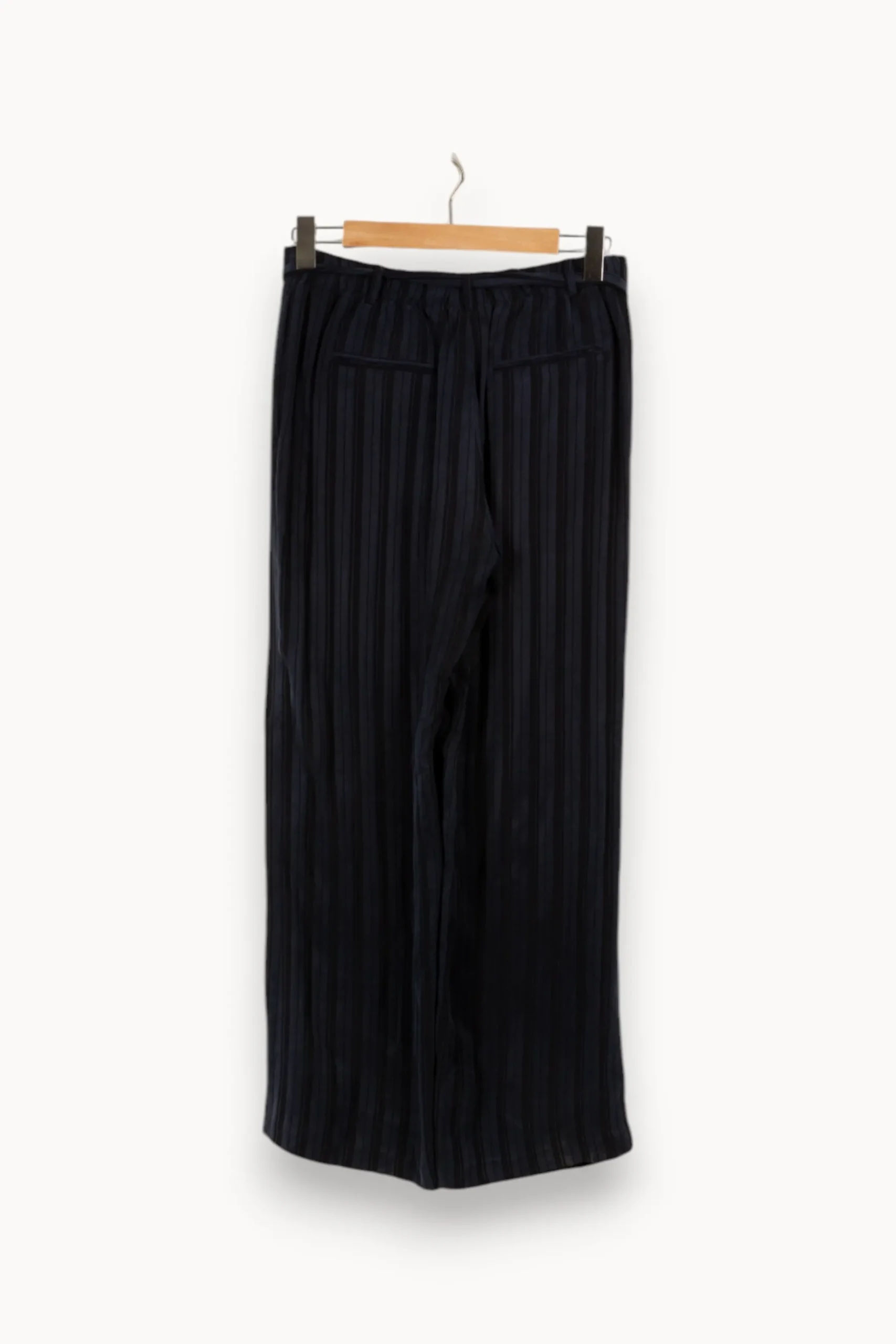 Fashion Gerard Darel Pantalon rayé - Taille L/40 Bleu