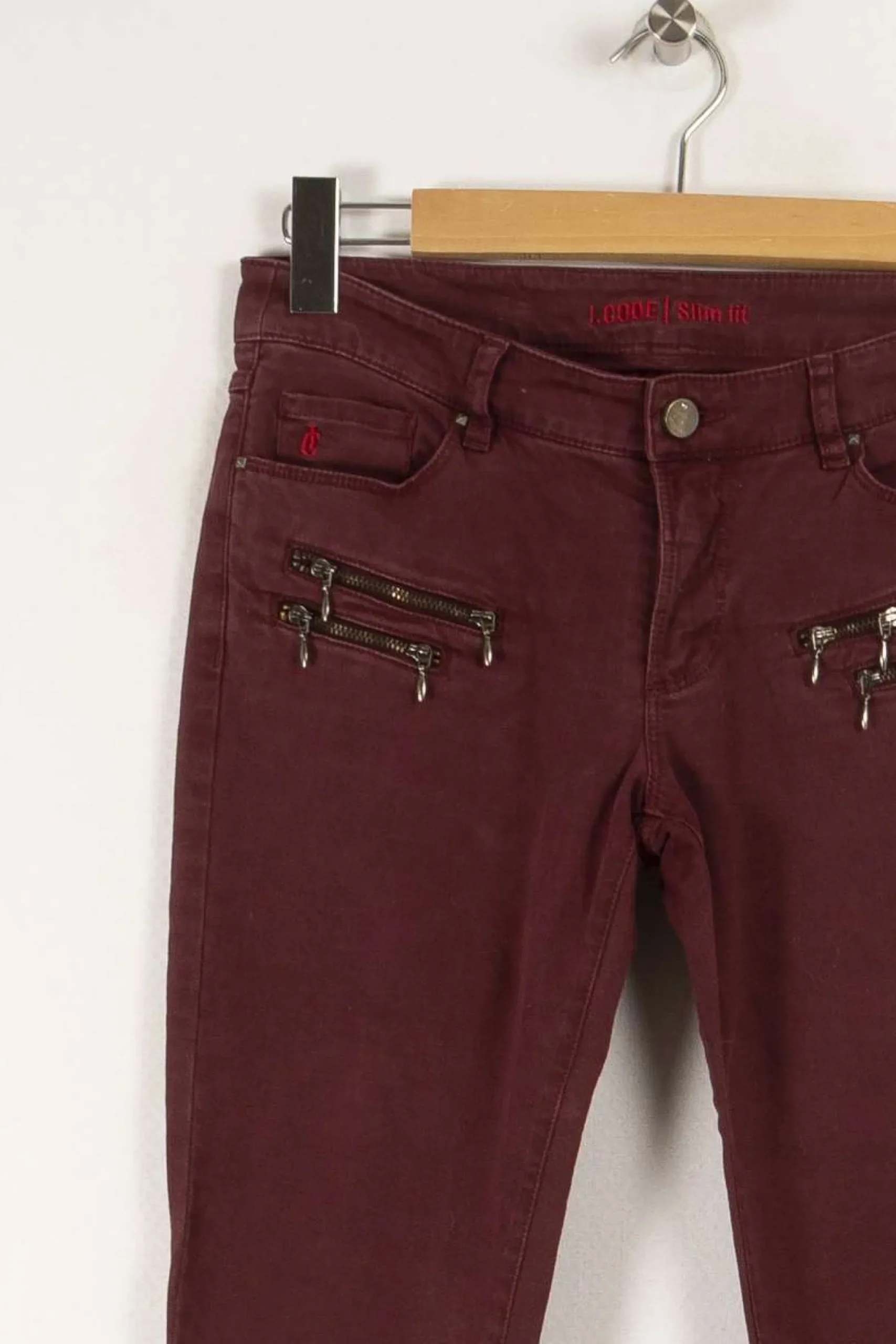 Sale I.Code Pantalon - Taille M/38 Bordeaux