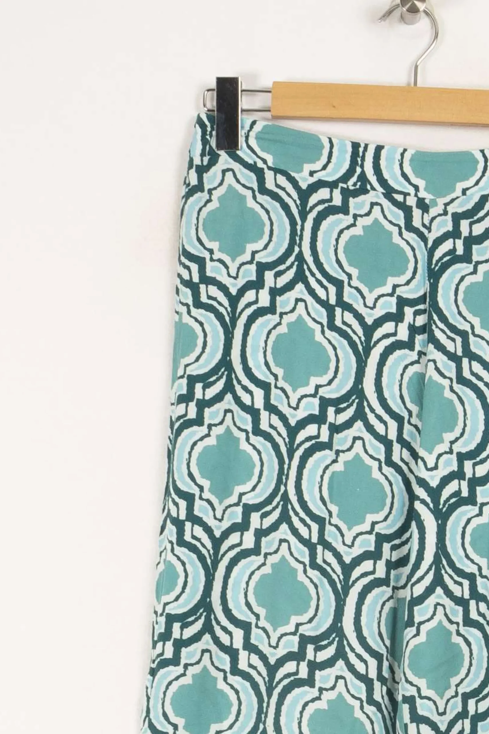 Discount La Fée Maraboutée Pantalon coupe droite imprimé - M/38 Bleu