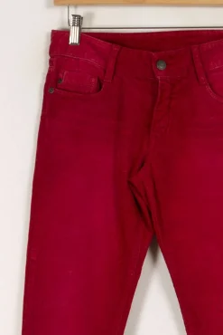 Sale Comptoir des Cotonniers Pantalon côtelé - Taille S/36 Rouge