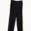 Shop Zadig&Voltaire Pantalon en laine avec bordure dorée - Taille M/38 Bleu