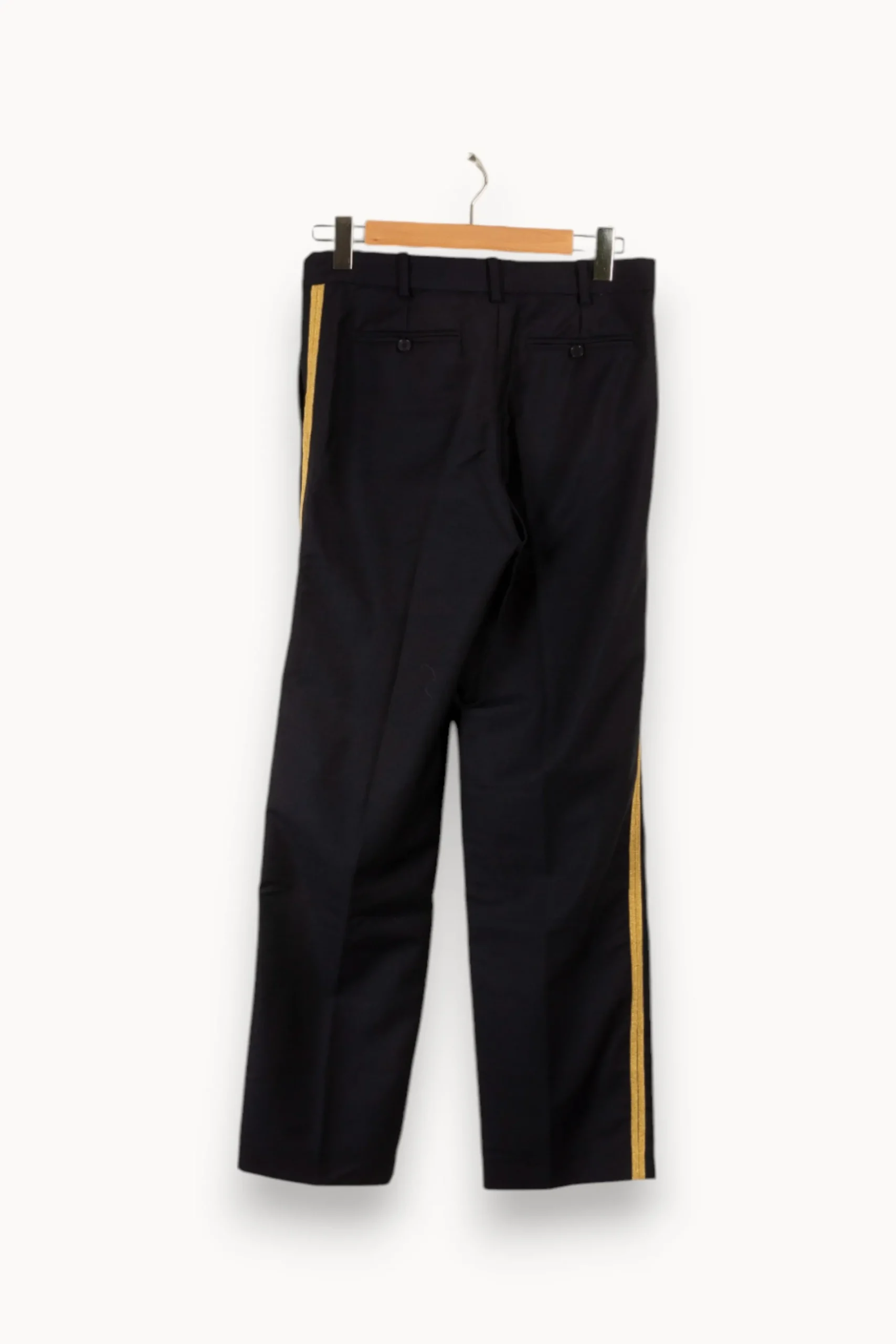Shop Zadig&Voltaire Pantalon en laine avec bordure dorée - Taille M/38 Bleu
