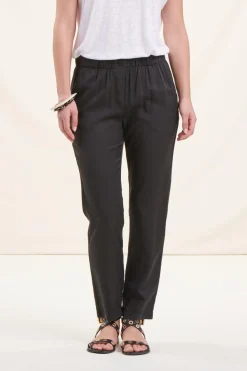 Flash Sale La Fée Maraboutée Pantalon fluide en lyocell - M/38 Noir
