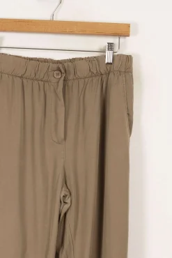 Best Sale La Fée Maraboutée Pantalon fluide en lyocell - M/38 Vert