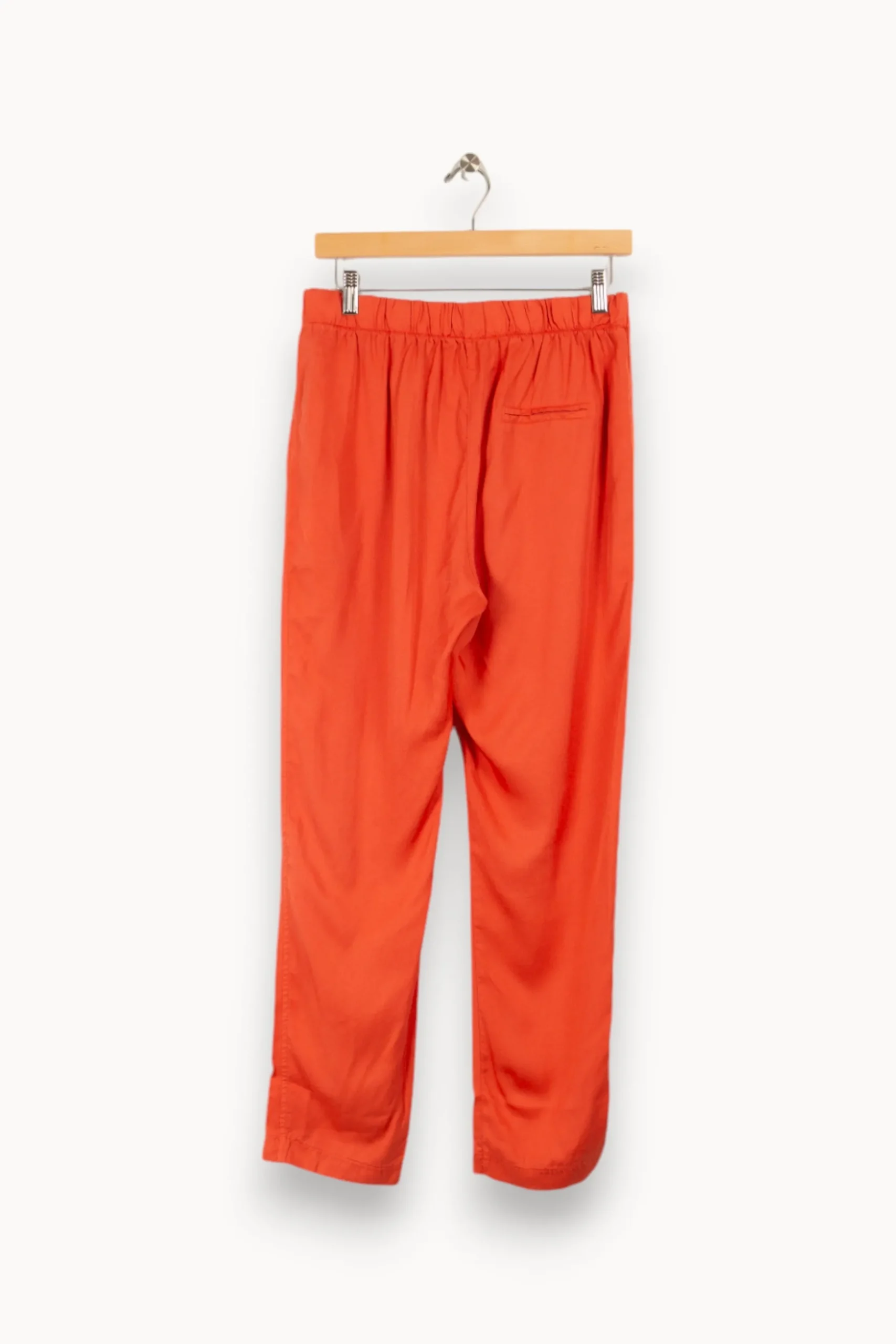 Flash Sale La Fée Maraboutée Pantalon fluide orange en lyocell - M/38 Rouge