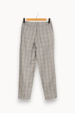 Cheap Des petits hauts Pantalon à carreaux - Taille S/36 Gris