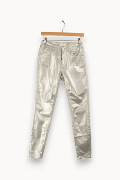 Fashion La Petite Etoile Pantalon argenté - Taille M/38 Gris