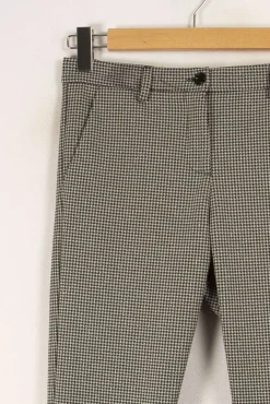 Cheap Imperial Pantalon et noir à carreaux - Taille S/36 Gris